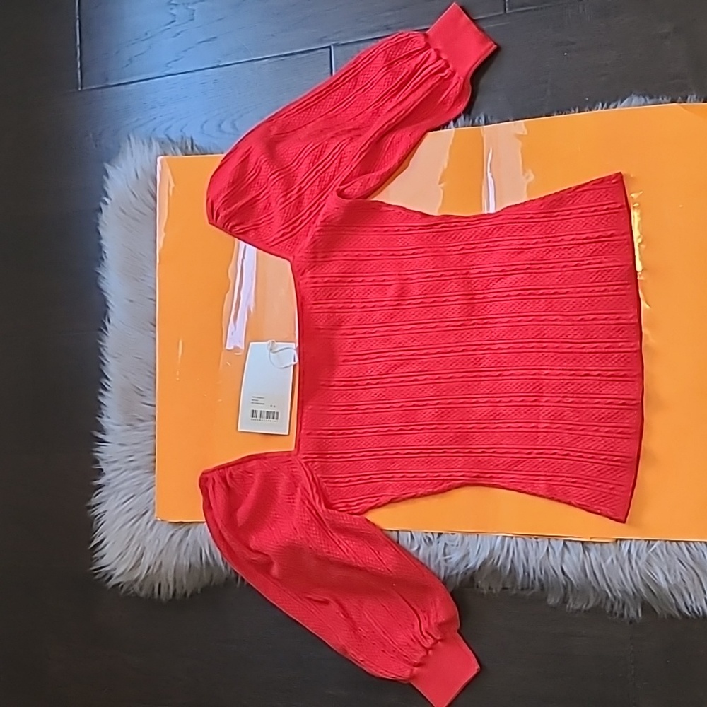 Nwt! Sezane Alessia knit red - Picture 9 of 9